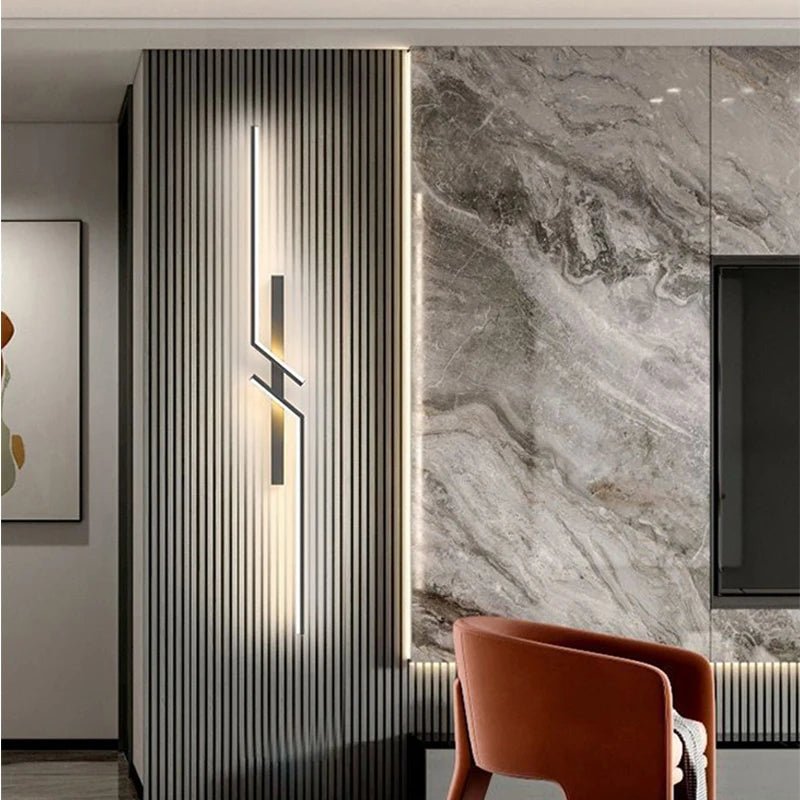 Kreative LED-Wandleuchte mit Streifendesign | Modernes Design