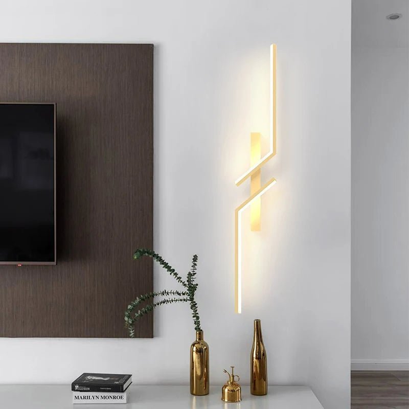 Kreative LED-Wandleuchte mit Streifendesign | Modernes Design