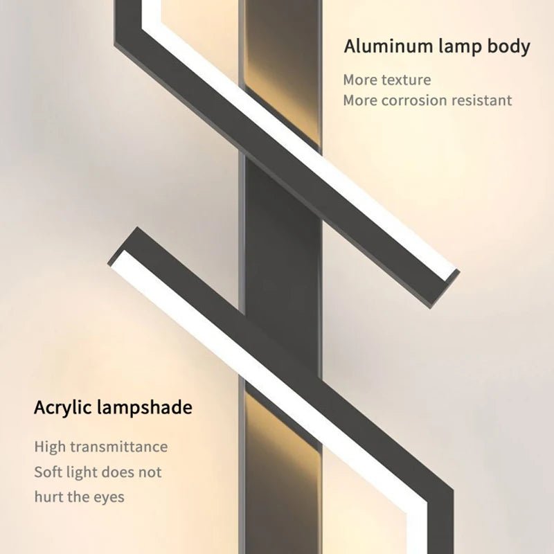 Kreative LED-Wandleuchte mit Streifendesign | Modernes Design