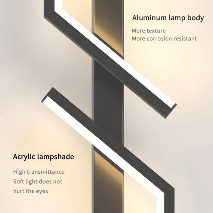 Kreative LED-Wandleuchte mit Streifendesign | Modernes Design