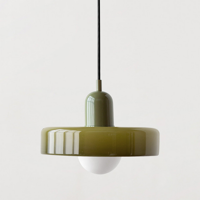Bauhaus Bunte Glas Pendelleuchte - Moderne Designlampe für Wohnzimmer und Esszimmer | Karnz