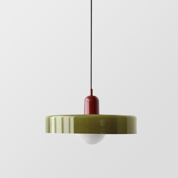 Bauhaus Bunte Glas Pendelleuchte - Moderne Designlampe für Wohnzimmer und Esszimmer | Karnz