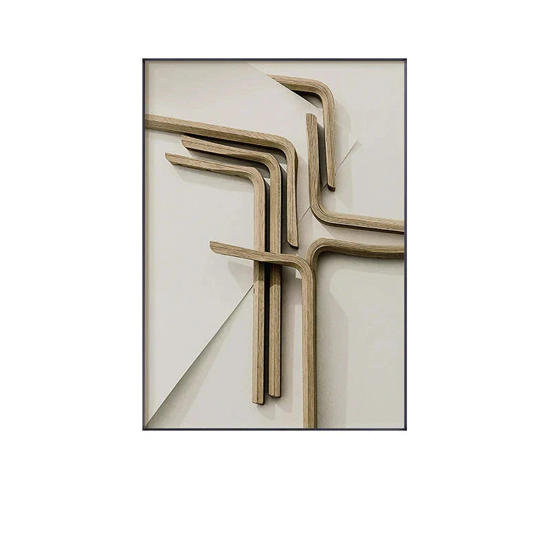 Moderne abstrakte architektonische Ästhetik Wandkunst Fine Art Leinwanddrucke Minimalistische futuristische Bilder für moderne Loftwohnung Wohnzimmer Dekoration