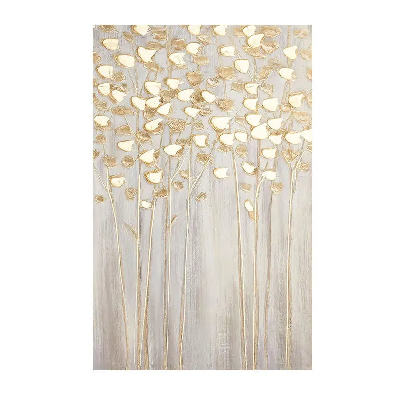 Modern Abstract Glücksbringender Goldener Geldbaum Wandkunst Feine Kunstdrucke Poster Bilder Für Wohnzimmer Esszimmer Schlafzimmer Kunst Dekor