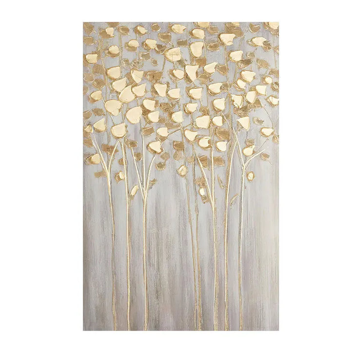 Modern Abstract Glücksbringender Goldener Geldbaum Wandkunst Feine Kunstdrucke Poster Bilder Für Wohnzimmer Esszimmer Schlafzimmer Kunst Dekor