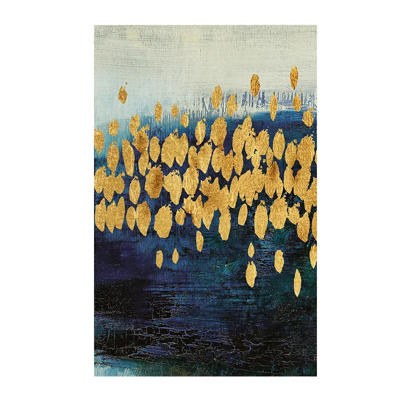 Modern Abstract Glücksbringender Goldener Geldbaum Wandkunst Feine Kunstdrucke Poster Bilder Für Wohnzimmer Esszimmer Schlafzimmer Kunst Dekor