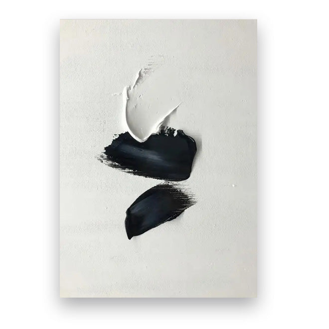 Moderne abstrakte Schwarz-Weiß-minimalistische Wandkunst fine art Leinwanddrucke texturales Design Bilder für moderne Loftwohnungen Home-Office-Dekor