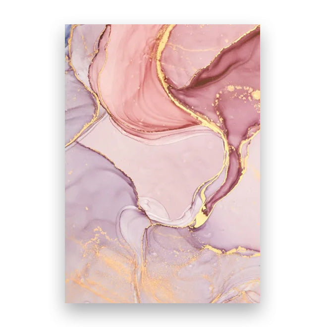 Moderne abstrakte botanische florale blaue goldene Jade-Marmor-Drucke Wandkunst Fine Art Leinwanddrucke Bilder für Wohnzimmer Schlafzimmer Dekoration