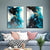 Moderne abstrakte tiefblaue Aqua-Marmor-Druck Wandkunst Fine Art Leinwanddrucke Poster Bilder für Wohn- und Esszimmer Kunstdekoration