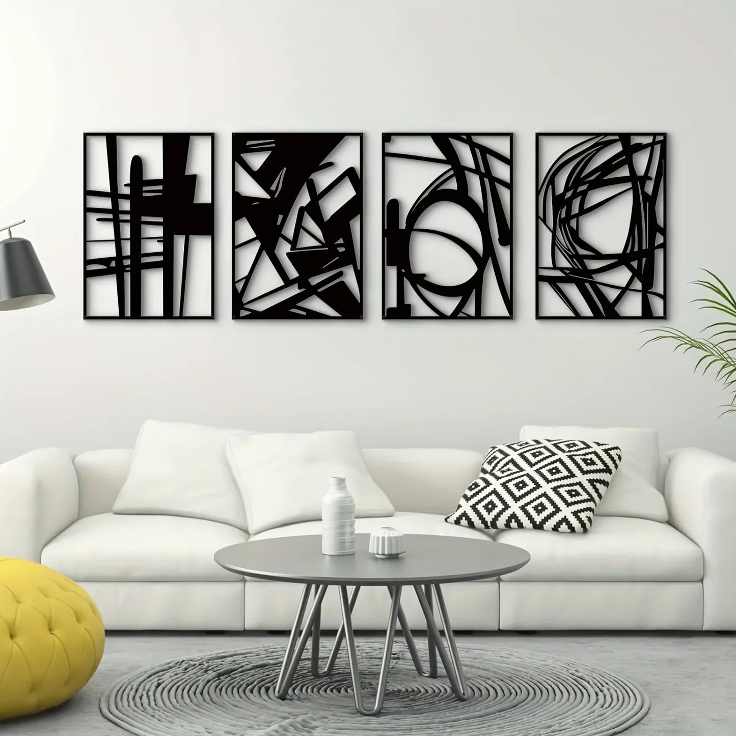 Moderne abstrakte Eisenkunst Wandkunst 3D Metall Skulptur Wanddekoration für Wohnzimmer Esszimmer kreative zeitgenössische nordische Wohnkultur | Karnz