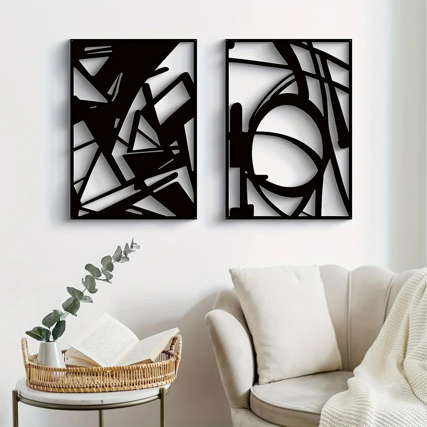 Moderne abstrakte Eisenkunst Wandkunst 3D Metall Skulptur Wanddekoration für Wohnzimmer Esszimmer kreative zeitgenössische nordische Wohnkultur