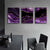 Moderne abstrakte flüssige lila schwarze Marmor-Druck Wandkunst Fine Art Leinwanddrucke Bilder für Wohnzimmer Esszimmer Home Office Kunstdekoration