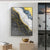 Moderne abstrakte Grautöne Blau Gelb Wandkunst Feine Kunst Leinwanddrucke Bilder für moderne Apartment-Wohnzimmer Leichte Luxus-Hausdekoration