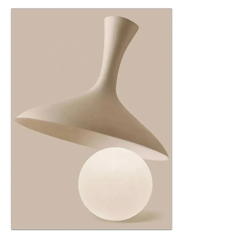 Moderne abstrakte surreale Geometrie Wandkunst feine Kunst Leinwanddrucke neutrale Töne Bilder für Wohnzimmer Esszimmer Schlafzimmer Kunst Dekor