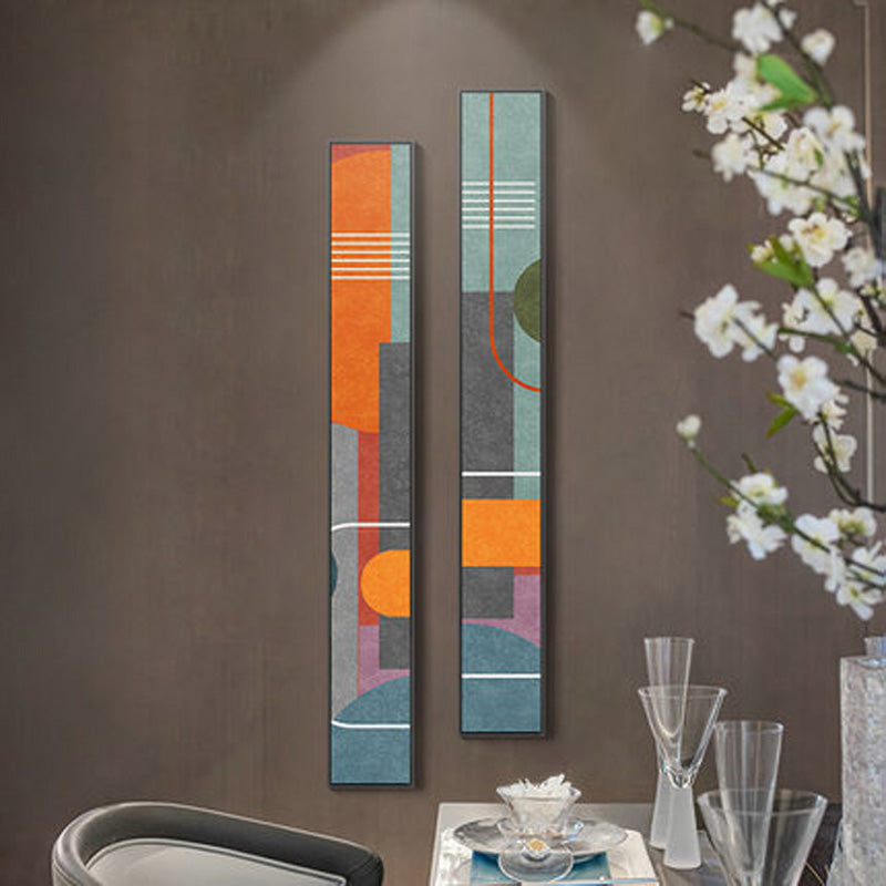 Bunte Hohe Abstrakte Schlanke Format Wandkunst Feine Kunst Leinwanddrucke Kreative Kunstwerke Für Modernes Wohnzimmer Flur Schlafzimmer Kunstdekor | Karnz