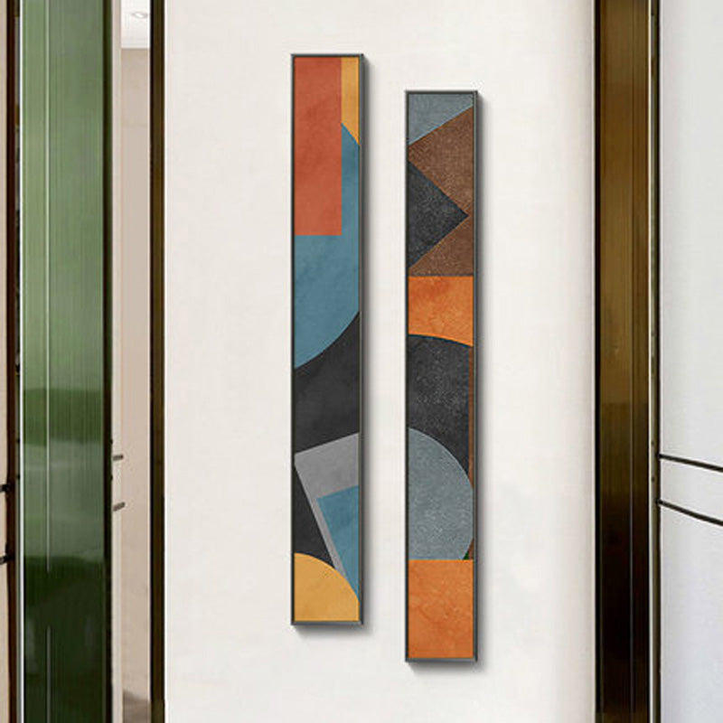 Bunte Hohe Abstrakte Schlanke Format Wandkunst Feine Kunst Leinwanddrucke Kreative Kunstwerke Für Modernes Wohnzimmer Flur Schlafzimmer Kunstdekor | Karnz
