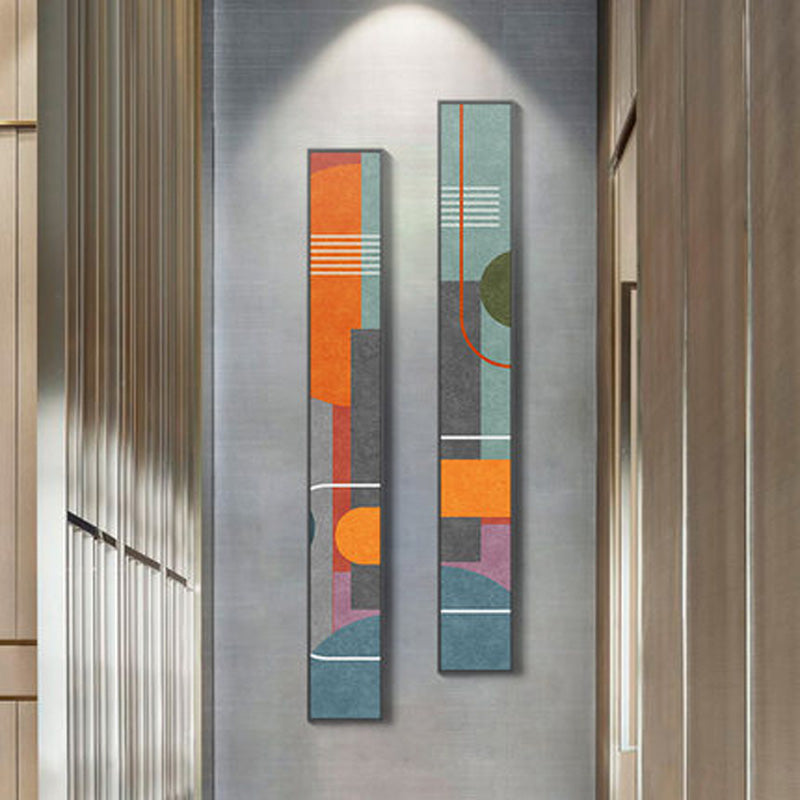 Bunte Hohe Abstrakte Schlanke Format Wandkunst Feine Kunst Leinwanddrucke Kreative Kunstwerke Für Modernes Wohnzimmer Flur Schlafzimmer Kunstdekor | Karnz