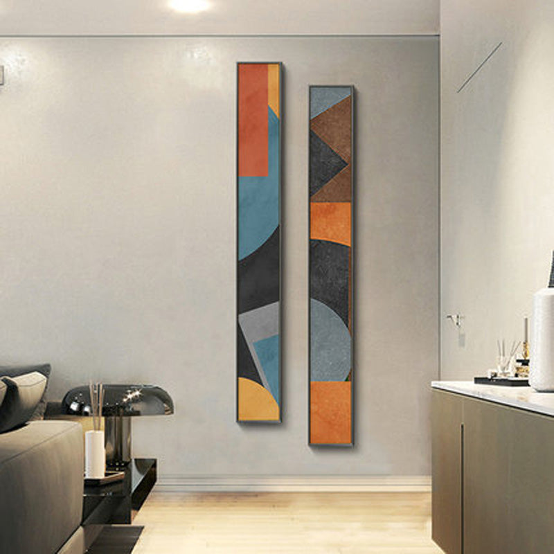 Bunte Hohe Abstrakte Schlanke Format Wandkunst Feine Kunst Leinwanddrucke Kreative Kunstwerke Für Modernes Wohnzimmer Flur Schlafzimmer Kunstdekor | Karnz