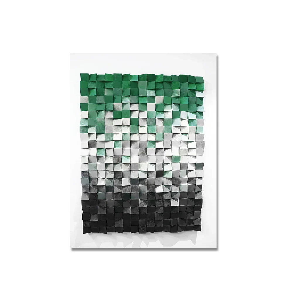Moderne Ästhetik 3D-Effekt Farbschnitt Wandkunst Fine Art Leinwanddruck Abstraktes Bild für Wohnzimmer Esszimmer Home Office Dekor
