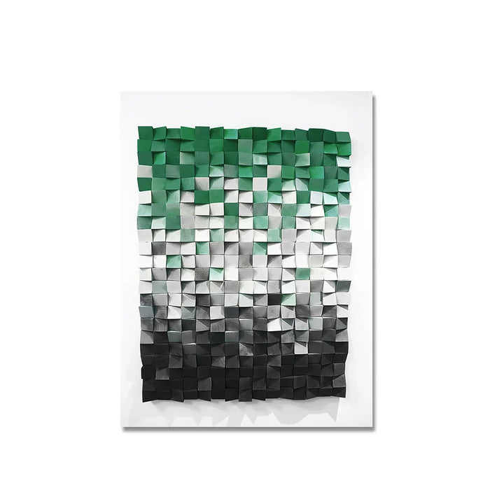 Moderne Ästhetik 3D-Effekt Farbschnitt Wandkunst Fine Art Leinwanddruck Abstraktes Bild für Wohnzimmer Esszimmer Home Office Dekor
