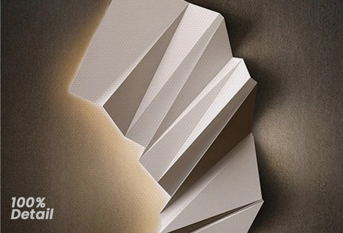 Moderne Ästhetik 3D LED-Effekt Abstrakte geometrische Wandkunst Fine Art Leinwanddrucke quadratisches Format Bilder Kunst für zeitgenössische Innenräume
