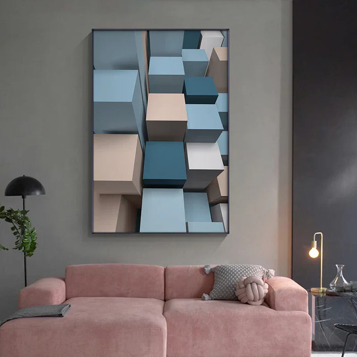 Moderne Ästhetik Fließendes 3D-Design Wandkunst Feine Kunst Leinwanddrucke Bunte abstrakte Bilder für Wohnzimmer Schlafzimmer Flur Kunst für zeitgenössische Innenräume