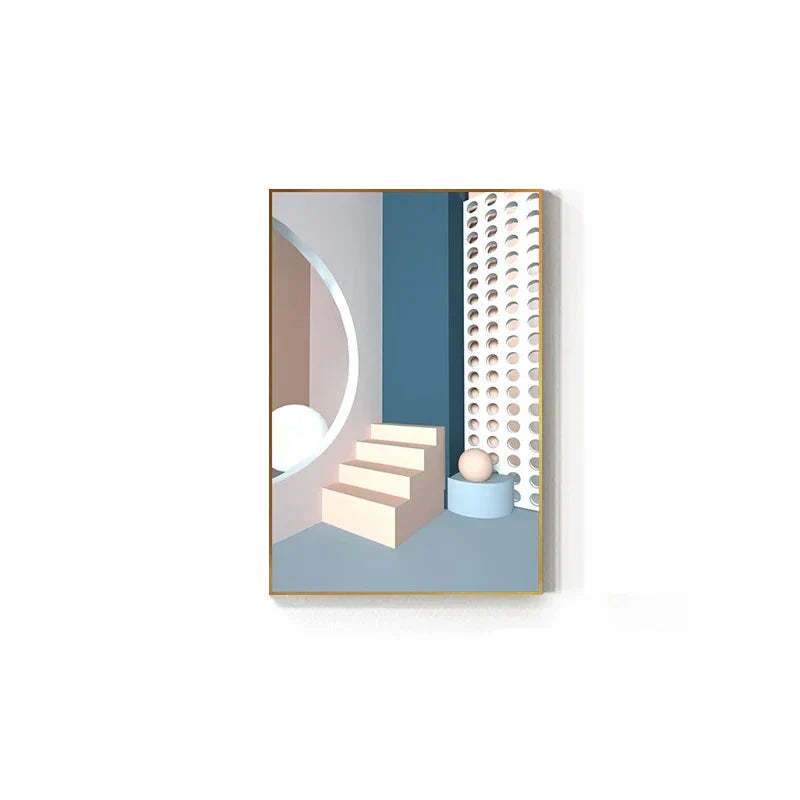 Moderne Ästhetik Fließendes 3D-Design Wandkunst Feine Kunst Leinwanddrucke Bunte abstrakte Bilder für Wohnzimmer Schlafzimmer Flur Kunst für zeitgenössische Innenräume