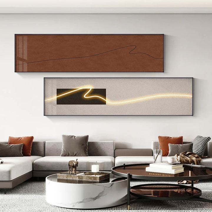 Moderne Ästhetik Breitformat Wandkunst Feine Kunst Leinwanddrucke Leichte Luxus Minimalistische Abstrakte Bilder Für Über Sofas Kunst Für Über Betten