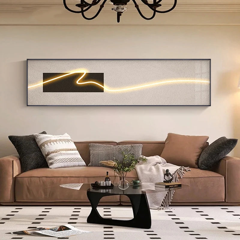 Moderne Ästhetik Breitformat Wandkunst Feine Kunst Leinwanddrucke Leichte Luxus Minimalistische Abstrakte Bilder Für Über Sofas Kunst Für Über Betten