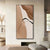 Abstrakte organische neutrale Farbwandkunst Fine Art Leinwanddruck Hochformat Nordic Bild für Wohnzimmer Schlafzimmer Skandinavisches Foyer Kunst Dekor