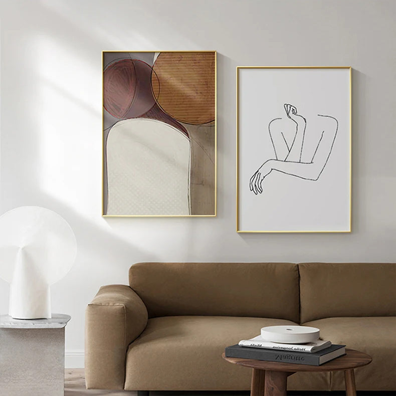 Moderne Farbkurven Abstrakte Geometrische Wandkunst Feine Kunst Linienkunst Leinwanddrucke Bilder Für Wohnzimmer Schlafzimmer Kunst Für Zeitgenössische Innenräume