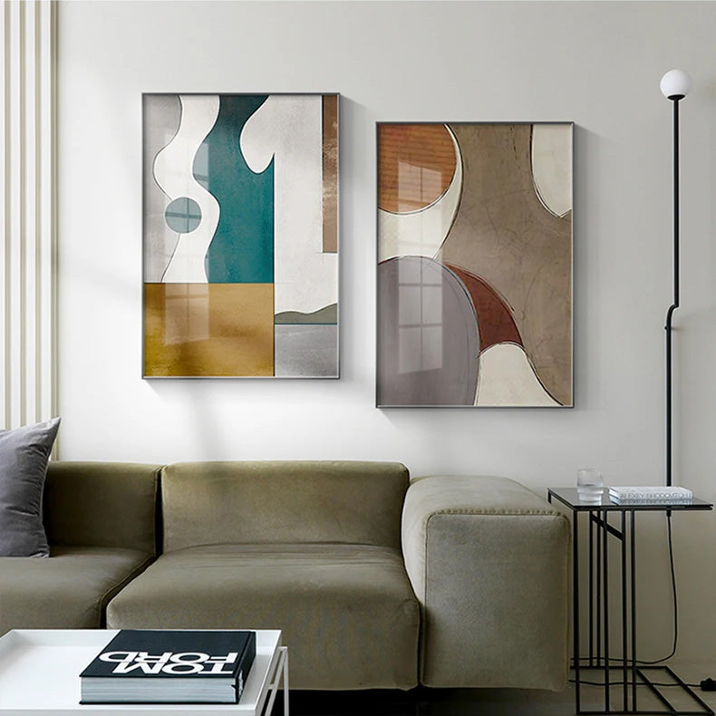 Moderne Farbkurven Abstrakte Geometrische Wandkunst Feine Kunst Linienkunst Leinwanddrucke Bilder Für Wohnzimmer Schlafzimmer Kunst Für Zeitgenössische Innenräume