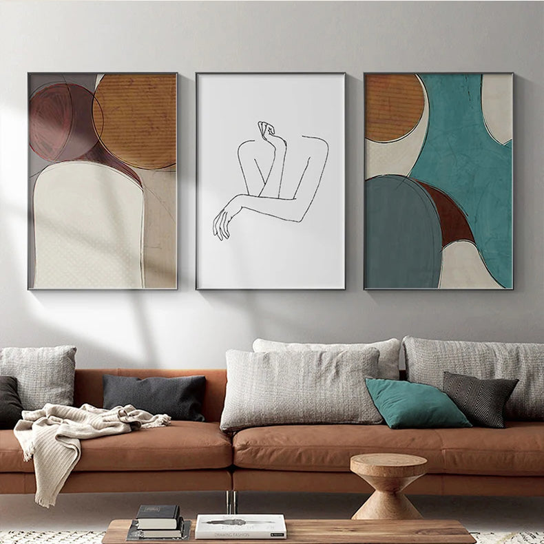 Moderne Farbkurven Abstrakte Geometrische Wandkunst Feine Kunst Linienkunst Leinwanddrucke Bilder Für Wohnzimmer Schlafzimmer Kunst Für Zeitgenössische Innenräume
