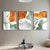 Moderne Farbpaletten Nordische abstrakte Wandkunst Feine Kunst Leinwanddrucke Grau Orange Grün Flüssige dynamische Bilder für Wohnzimmer Büro Foyer Kunst Dekor