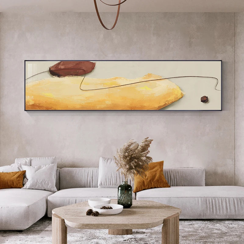 Zeitgenössische Farbform & Linie Abstrakte Wandkunst Fine Art Leinwanddrucke Breitformatbilder Für Schlafzimmer Über Dem Bett Kunst Für Über Der Couch | Karnz