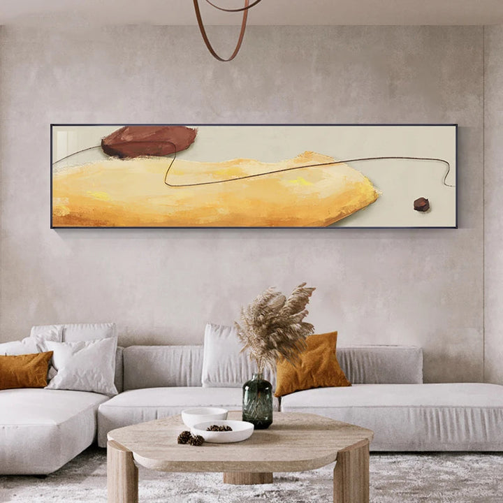 Zeitgenössische Farbform & Linie Abstrakte Wandkunst Fine Art Leinwanddrucke Breitformatbilder Für Schlafzimmer Über Dem Bett Kunst Für Über Der Couch | Karnz