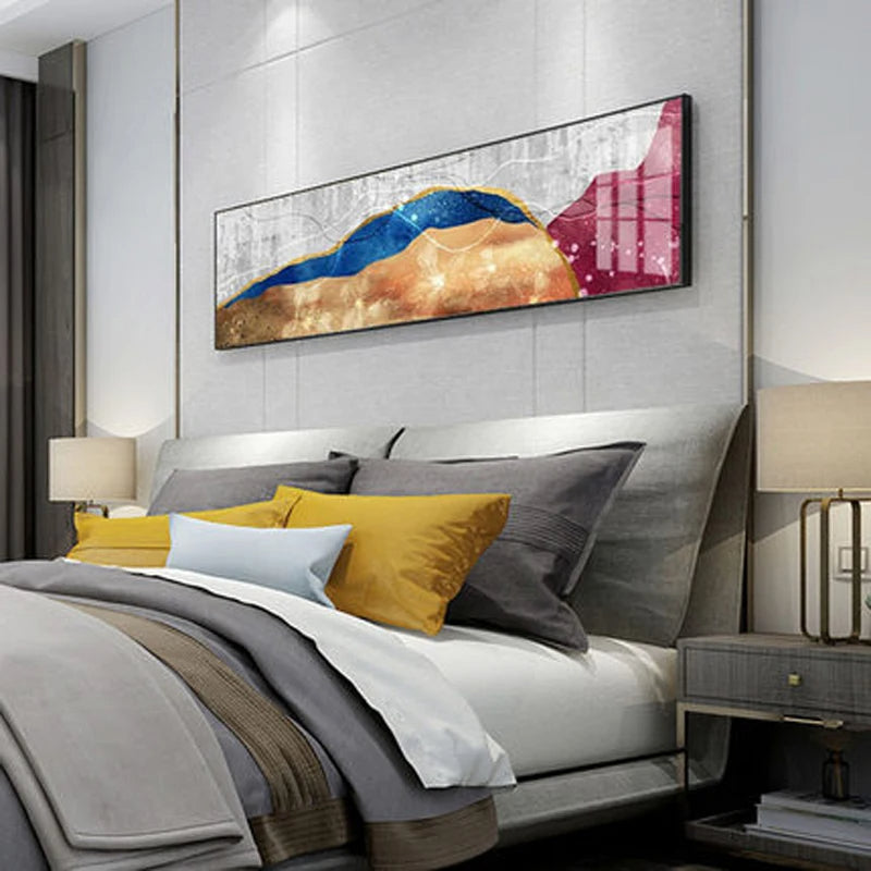 Moderne Farben Dunkle Abstrakte Wandkunst Feine Kunst Leinwanddrucke Breitformatige Bilder Für Über Dem Sofa Bilder Für Über Dem Bett