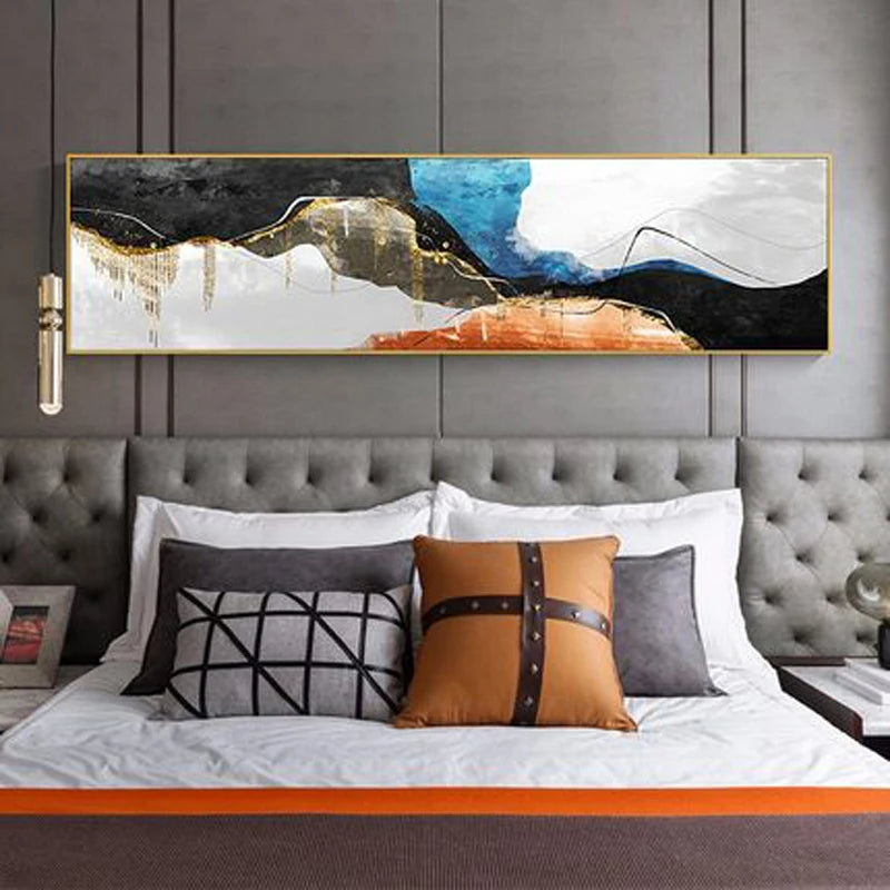 Moderne Farben Dunkle Abstrakte Wandkunst Feine Kunst Leinwanddrucke Breitformatige Bilder Für Über Dem Sofa Bilder Für Über Dem Bett