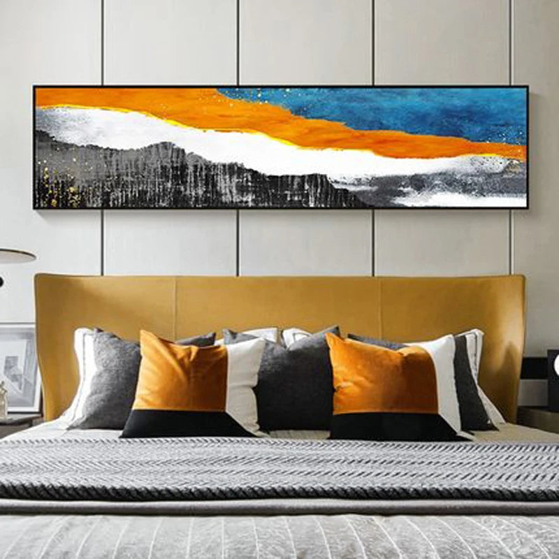 Moderne Farben Dunkle Abstrakte Wandkunst Feine Kunst Leinwanddrucke Breitformatige Bilder Für Über Dem Sofa Bilder Für Über Dem Bett