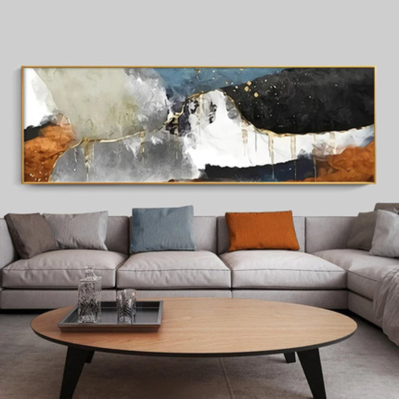 Moderne Farben Dunkle Abstrakte Wandkunst Feine Kunst Leinwanddrucke Breitformatige Bilder Für Über Dem Sofa Bilder Für Über Dem Bett