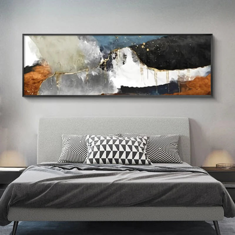 Moderne Farben Dunkle Abstrakte Wandkunst Feine Kunst Leinwanddrucke Breitformatige Bilder Für Über Dem Sofa Bilder Für Über Dem Bett
