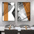 Moderne geometrische architektonische Wandkunst Fine Art Leinwanddrucke schwarze graue orange abstrakte Bilder für Wohnzimmer Studio Home Office Kunstdekoration