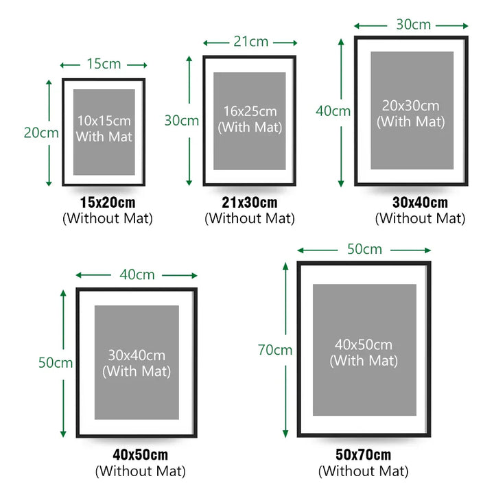 Moderne Metallrahmen 13x18 15x20 A4 21x30 30x40cm 40x50cm 50x70 Rahmen für Leinwanddrucke mit Plexiglas