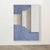 Moderne Minimalistische Abstrakte Geometrische Leinwanddruck Wandkunst - Dreidimensionales Design in Blau, Beige und Weiß - Zeitgenössische Wandkunst für Wohn- oder Bürodeko