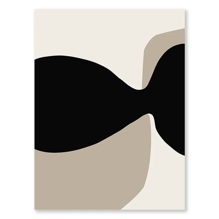 Moderne Schwarze Beige Formschöne Abstrakte Wandkunst Feine Kunst Leinwanddrucke Bilder Für Wohnzimmer Schlafzimmer Kunst Für Zeitgenössische Innenräume