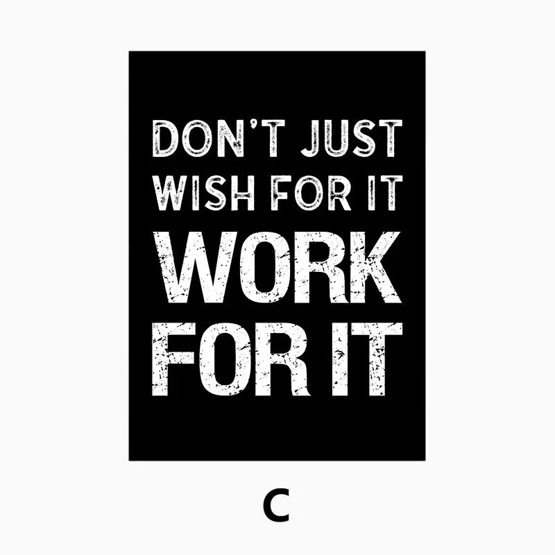 Moderne Motivationszitate Poster Schwarz Weiß Wandkunst Fine Art Leinwanddrucke Bilder Für Wohnzimmer Büro Schlafzimmer Inspirierende Kunst Deko