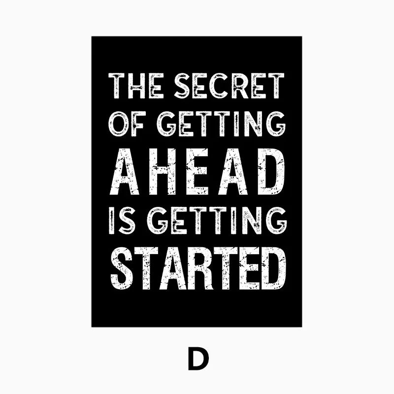 Moderne Motivationszitate Poster Schwarz Weiß Wandkunst Fine Art Leinwanddrucke Bilder Für Wohnzimmer Büro Schlafzimmer Inspirierende Kunst Deko