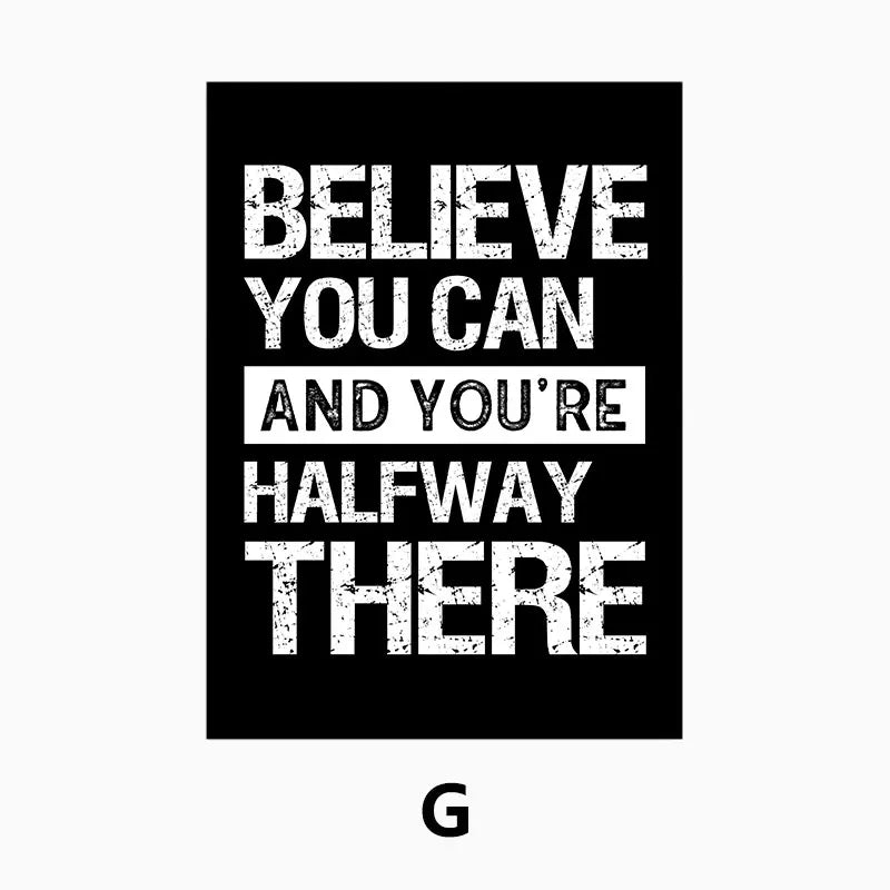 Moderne Motivationszitate Poster Schwarz Weiß Wandkunst Fine Art Leinwanddrucke Bilder Für Wohnzimmer Büro Schlafzimmer Inspirierende Kunst Deko