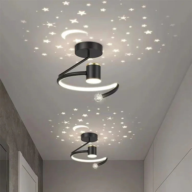 LED Deckenleuchte mit Sternenhimmel – Modernes Kronleuchter Design für Kinderzimmer und Wohnzimmer | Karnz