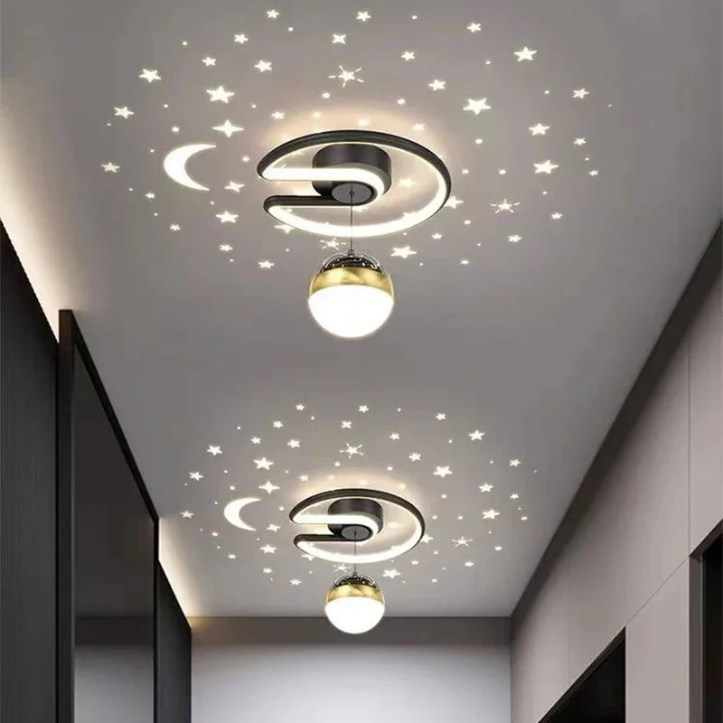 Moderne LED-Deckenleuchten im Stern-Design